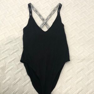 Obey black bodysuit size large NWT